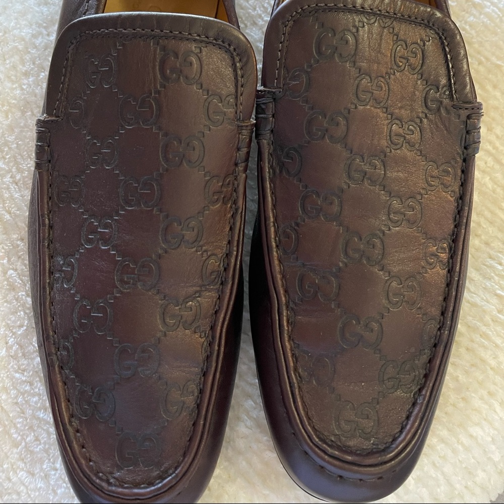 BRAND NEW AUTHENTIC MEN’S MOCASSINS slip/on LOAFERS size 9 in brown